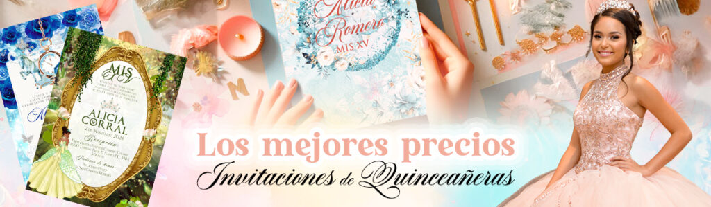 Adquiere las mas hermosas y elegantes invitaciones para quinceañera